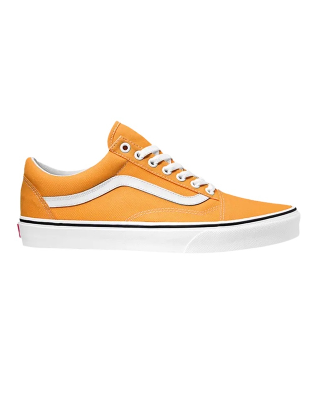 Vans Orange and White Old Skool Canvas Sneakers